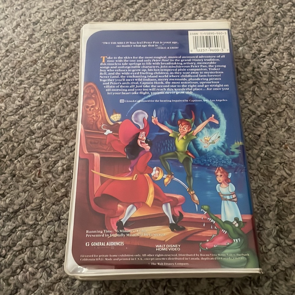 Peter Pan VHS - Picture 4 of 4